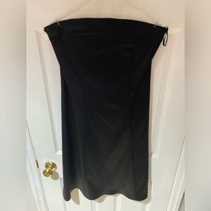 Girl Friday black strapless zip up dress size 10